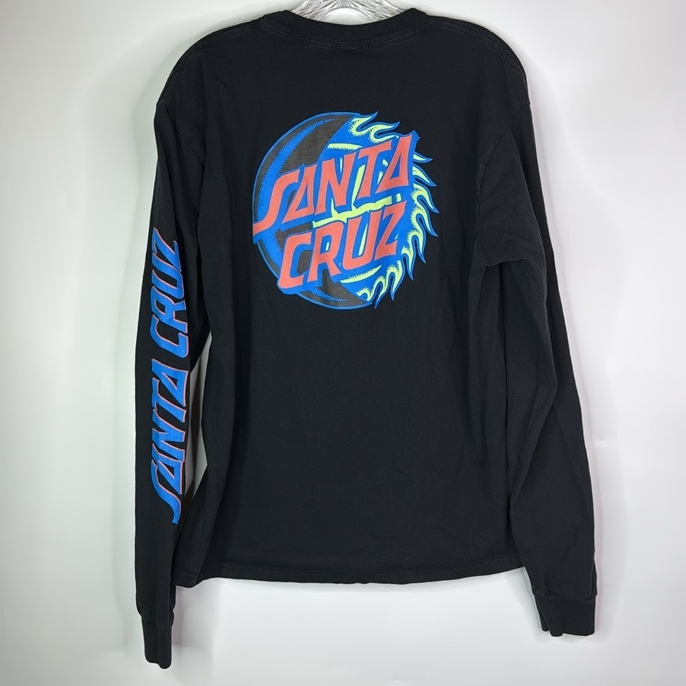 Santa Cruz Black Long Sleeve Crewneck Sweatshirt Large